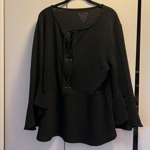 Chicos black top, size 3 (XL)